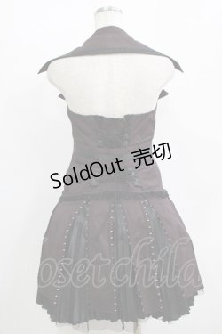 画像3: Ozz oneste / プリーツ切替ホルターワンピース  ボルドー H-25-11-09-1015-OO-OP-KB-ZH