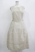 Jane Marple / バッククロスドミトリースカート  light beige-stripe H-25-11-09-1002-JM-OP-KB-ZH