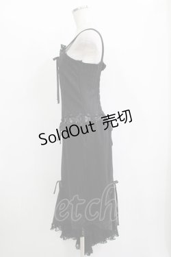 画像2: h.naoto Blood / プリント切替縫合ロングワンピース  ブラック H-25-11-09-1017-HN-OP-KB-ZH