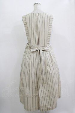 画像3: Jane Marple / バッククロスドミトリースカート  light beige-stripe H-25-11-09-1002-JM-OP-KB-ZH