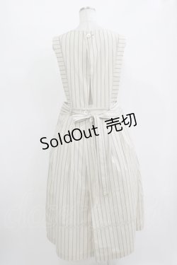 画像3: Jane Marple / バッククロスドミトリースカート  light beige-stripe H-25-11-09-1002-JM-OP-KB-ZH