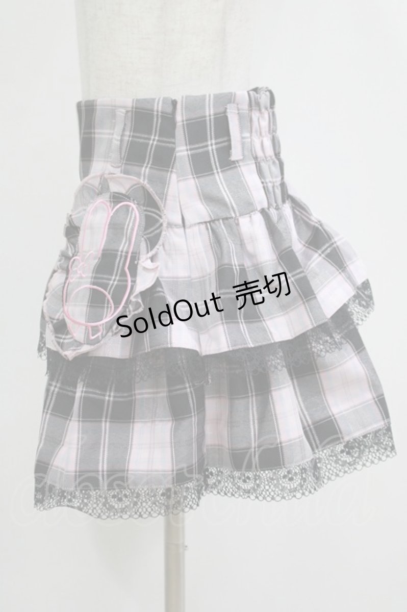 画像2: QOOZA / My Melody mini skirt  ピンク H-25-11-09-1024-PU-SK-KB-ZH (2)