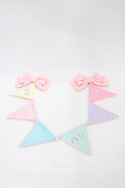 画像1: Angelic Pretty / Happy Garlandブローチ  ピンク H-25-11-10-005-AP-AC-NS-ZH