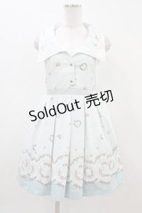 Ank Rouge / ストライプワンピース M オフ/サックス H-25-11-10-034-CA-OP-NS-ZH