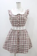 Ank Rouge / チェックワンピース M グレー H-25-11-10-035-CA-OP-NS-ZH