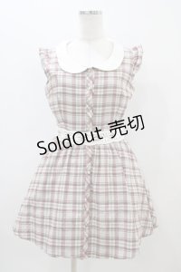 Ank Rouge / チェックワンピース M グレー H-25-11-10-035-CA-OP-NS-ZH