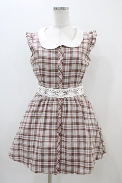 画像1: Ank Rouge / チェックワンピース M グレー H-25-11-10-035-CA-OP-NS-ZH