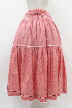 画像2: PINK HOUSE / ギンガムチェックロングスカート Free レッド H-25-11-10-036-LO-SK-NS-ZH