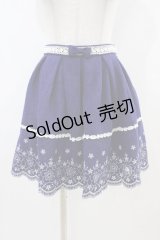 LIZ LISA / 刺繍スカート Free ネイビー H-25-11-10-037-LO-SK-NS-ZH