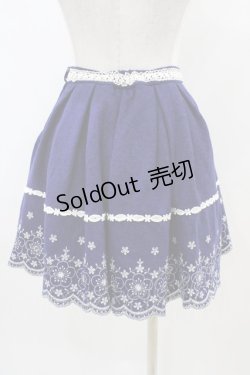 画像2: LIZ LISA / 刺繍スカート Free ネイビー H-25-11-10-037-LO-SK-NS-ZH
