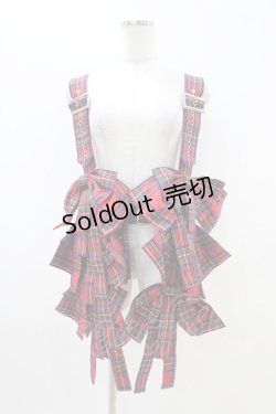 画像1: HEIHEI / カオスリボンハーネス Free RED H-25-11-10-006-PU-ZA-NS-ZH