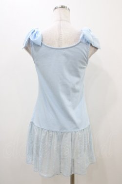 画像2: axes femme / 肩リボンロングインナー Free サックス H-25-11-10-041-AX-TO-NS-ZH