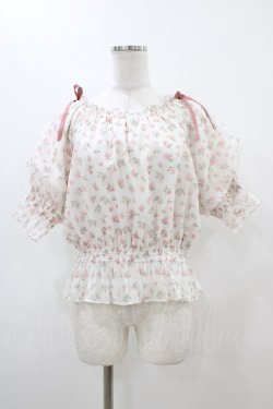 画像1: Fi.n.t / 小花柄シアーシャーリングブラウス Free PINK H-25-11-10-043-CA-BL-NS-ZH