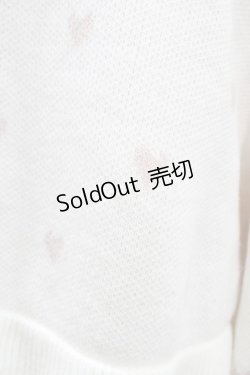 画像3: Princess Melody / ハート柄ショートカーディガン Free オフ/ピンク H-25-11-10-044-EL-TO-NS-ZH