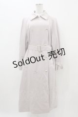 axes femme POETIQUE / ヨーク刺繍トレンチコート M ピンク H-25-11-10-045-AX-CO-NS-ZH