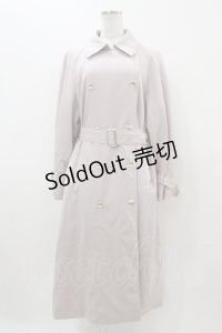 axes femme POETIQUE / ヨーク刺繍トレンチコート M ピンク H-25-11-10-045-AX-CO-NS-ZH