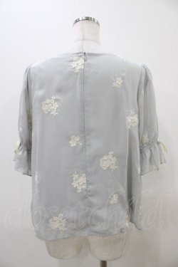 画像2: an another angelus / ブーケ刺繍プルブラウス Free Grey H-25-11-10-051-CA-BL-NS-ZH