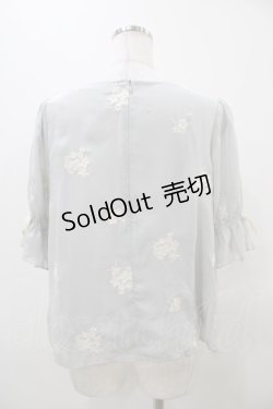 画像2: an another angelus / ブーケ刺繍プルブラウス Free Grey H-25-11-10-051-CA-BL-NS-ZH