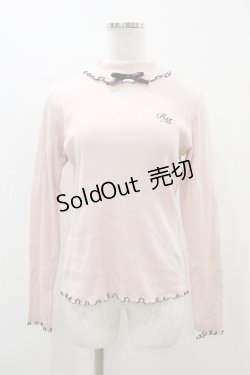 画像1: RoseMarie seoir / ハイネックトップス Free ピンク H-25-11-10-052-LO-TO-NS-ZH