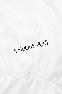 画像4: axes femme kawaii / トーションレース丸襟ブラウス M オフ/レッド H-25-11-10-053-AX-BL-NS-ZH