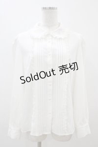 Ank Rouge / ペガサス刺繍ブラウス M オフ H-25-11-10-054-CA-BL-NS-ZH