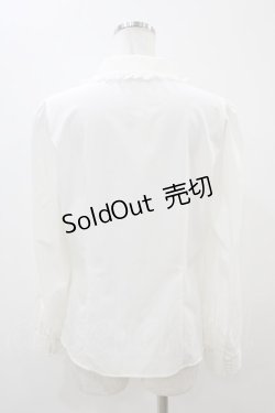 画像2: Ank Rouge / ペガサス刺繍ブラウス M オフ H-25-11-10-054-CA-BL-NS-ZH