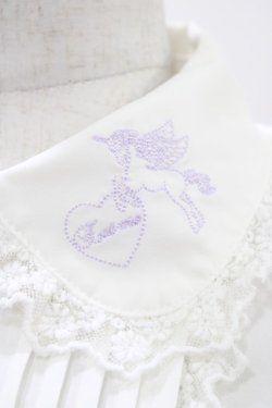 画像3: Ank Rouge / ペガサス刺繍ブラウス M オフ H-25-11-10-054-CA-BL-NS-ZH