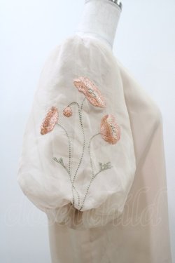 画像3: Fi.n.t / ポピー刺繍シアーバルーンスリーブブラウス Free L/ORANGE H-25-11-10-057-CA-BL-NS-ZH