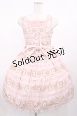 Angelic Pretty / ロイヤルプードルジャンパースカート Free ピンク H-25-11-10-1001-AP-OP-NS-ZH