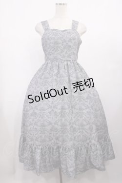 画像1: m petit by misako / MSKトワルドジュイジャンパースカート M グレー H-25-11-10-1005-LO-SK-NS-ZH