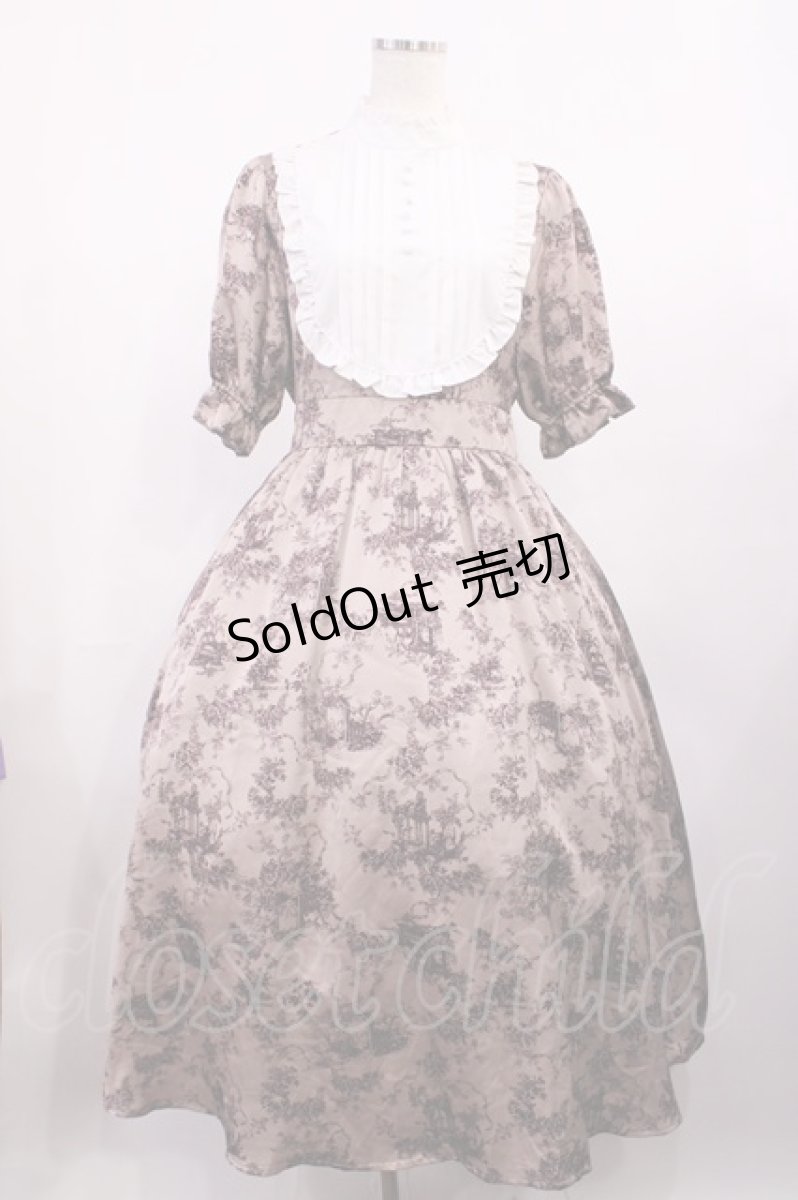 画像1: m petit by misako / トワルドジュイワンピース M ピンク H-25-11-10-1006-LO-OP-NS-ZH (1)