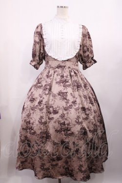 画像1: m petit by misako / トワルドジュイワンピース M ピンク H-25-11-10-1006-LO-OP-NS-ZH