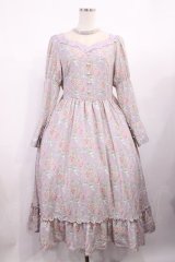 Kurumi Collaboration / KRハナジゴスリーブワンピース LL ラベンダー H-25-11-10-1007-LO-OP-NS-ZH