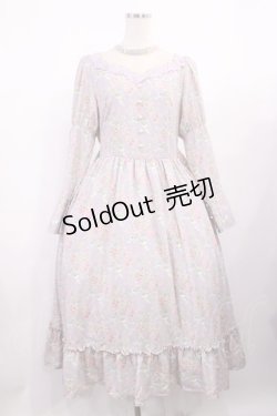 画像1: Kurumi Collaboration / KRハナジゴスリーブワンピース LL ラベンダー H-25-11-10-1007-LO-OP-NS-ZH