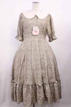 画像1: m petit by misako / NINA’Sコラボトワルドジュイワンピース M ベージュ H-25-11-10-1008-LO-OP-NS-ZH