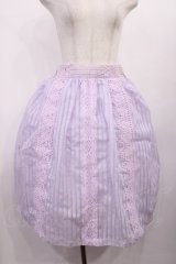 axes femme / 縦レース使いスカート M ラベンダー H-25-11-10-1011-AX-SK-NS-ZH
