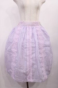 axes femme / 縦レース使いスカート M ラベンダー H-25-11-10-1011-AX-SK-NS-ZH