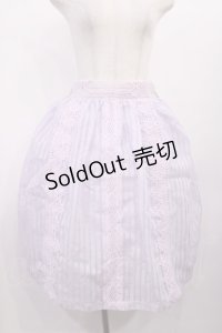 axes femme / 縦レース使いスカート M ラベンダー H-25-11-10-1011-AX-SK-NS-ZH