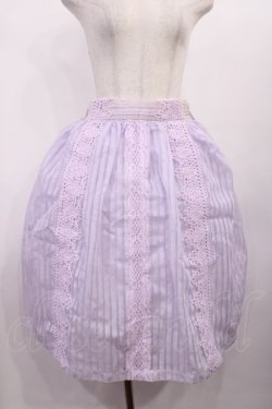 画像1: axes femme / 縦レース使いスカート M ラベンダー H-25-11-10-1011-AX-SK-NS-ZH