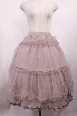 画像1: m petit by misako / NINA'S RVパニエスカート M ピンク/ピンクリバーシブル H-25-11-10-1012-LO-SK-NS-ZH