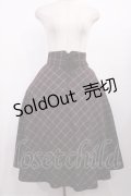 F&A / フロントレースアップチェックフレアースカート Free Brown H-25-11-10-1013-LO-SK-NS-ZH