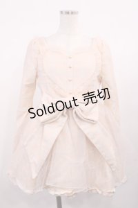 Bon21Hiz / リボンハートチェックワンピース S ピンク H-25-11-10-1015-LO-OP-NS-ZH