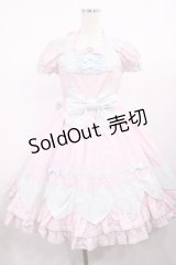 Angelic Pretty / カラフルハートワンピース Free ピンク/サックス H-25-11-10-1002-AP-OP-NS-ZH