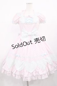 Angelic Pretty / カラフルハートワンピース Free ピンク/サックス H-25-11-10-1002-AP-OP-NS-ZH