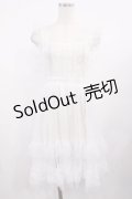 virally / 星名桜子 hsチュールエプロンジャンスカ M ホワイト H-25-11-10-1018-LO-OP-NS-ZH