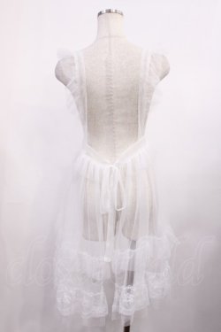 画像2: virally / 星名桜子 hsチュールエプロンジャンスカ M ホワイト H-25-11-10-1018-LO-OP-NS-ZH