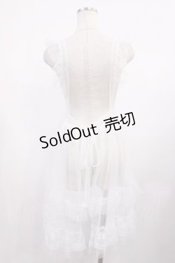 画像2: virally / 星名桜子 hsチュールエプロンジャンスカ M ホワイト H-25-11-10-1018-LO-OP-NS-ZH