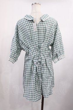 画像2: axes femme / ウエストタック入りチュニ M グリーン H-25-11-10-1020-AX-OP-NS-ZH