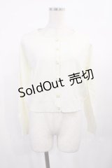 Amavel / ハートボタンカーディガン Free オフ H-25-11-10-1021-CA-TO-NS-ZH