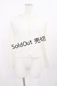 Amavel / ハートボタンカーディガン Free オフ H-25-11-10-1021-CA-TO-NS-ZH